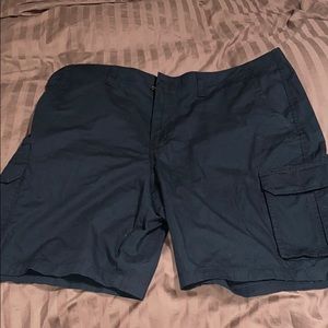 Black cargo shorts